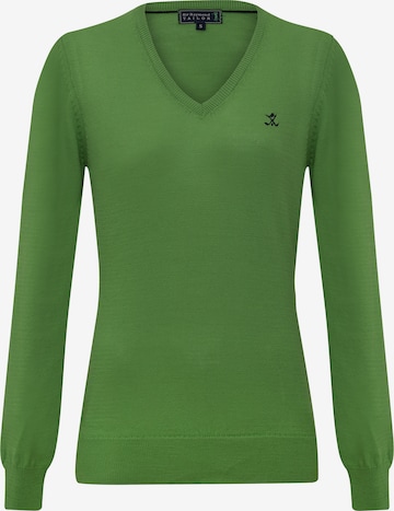 Sir Raymond Tailor Sweater 'Verty' in Green: front