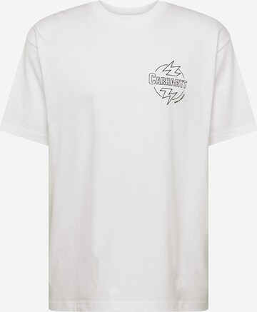 balta Carhartt WIP Marškinėliai 'Ablaze': priekis
