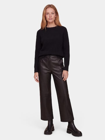 MOS MOSH Flared Trousers 'MMComo' in Black: front