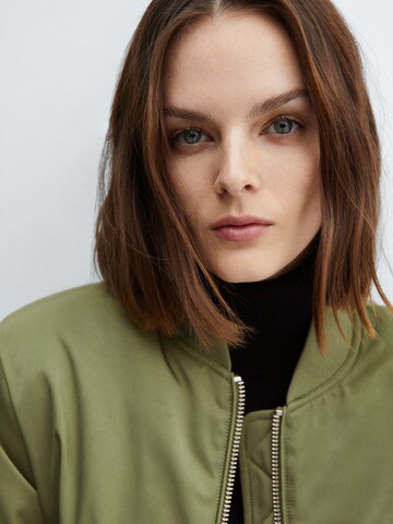 MANGO Between-Season Jacket 'Crush' in Green