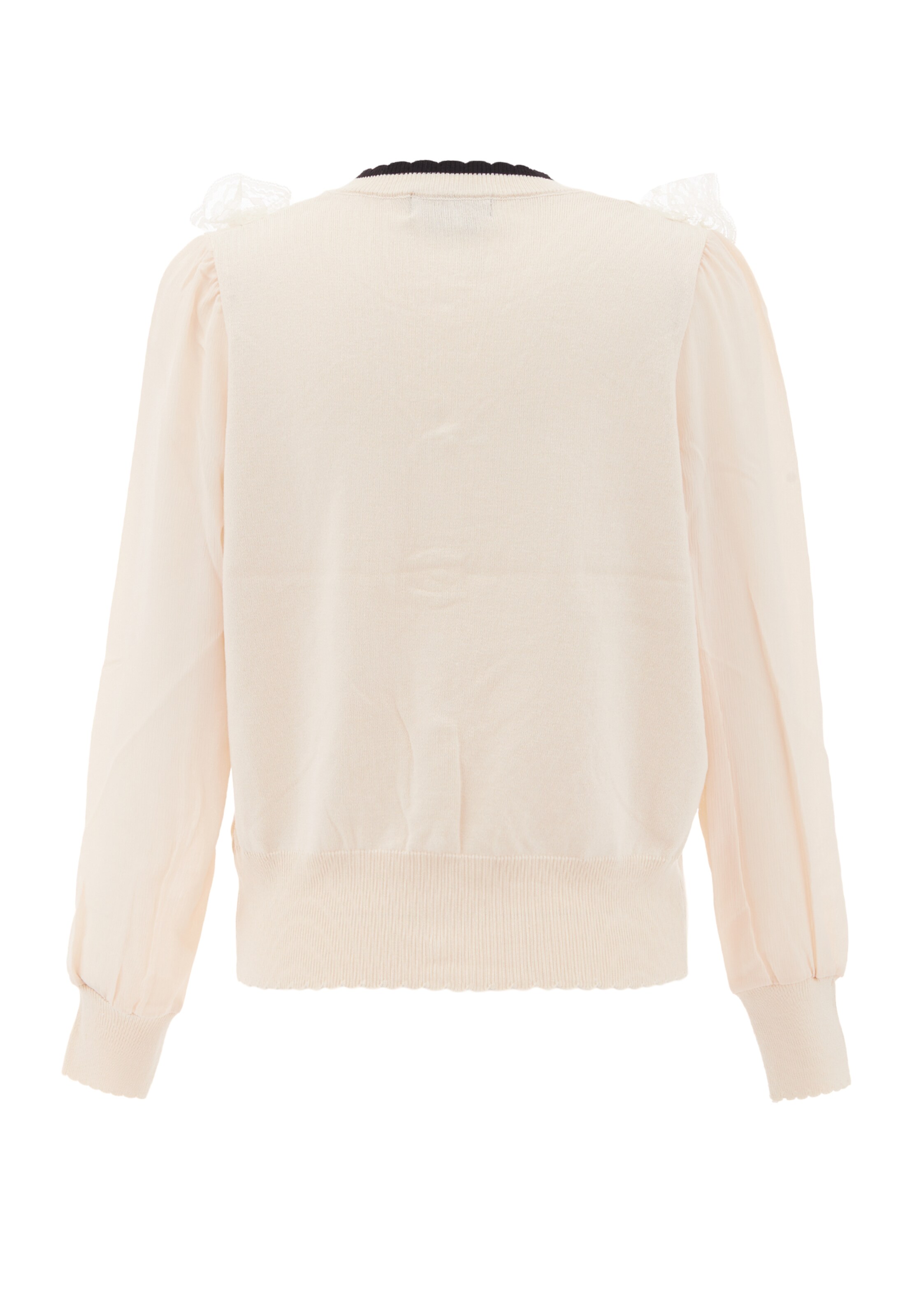 Geacă tricotată de la NAEMI pe alb