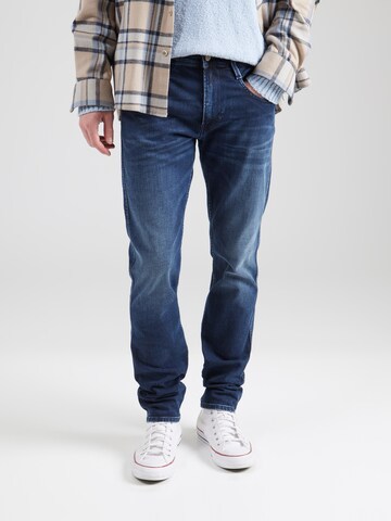 Coupe slim Jean 'ANBASS' REPLAY en bleu : devant