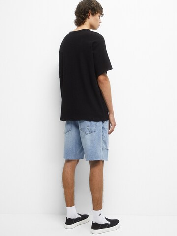 Pull&Bear Loosefit Nadrág - kék