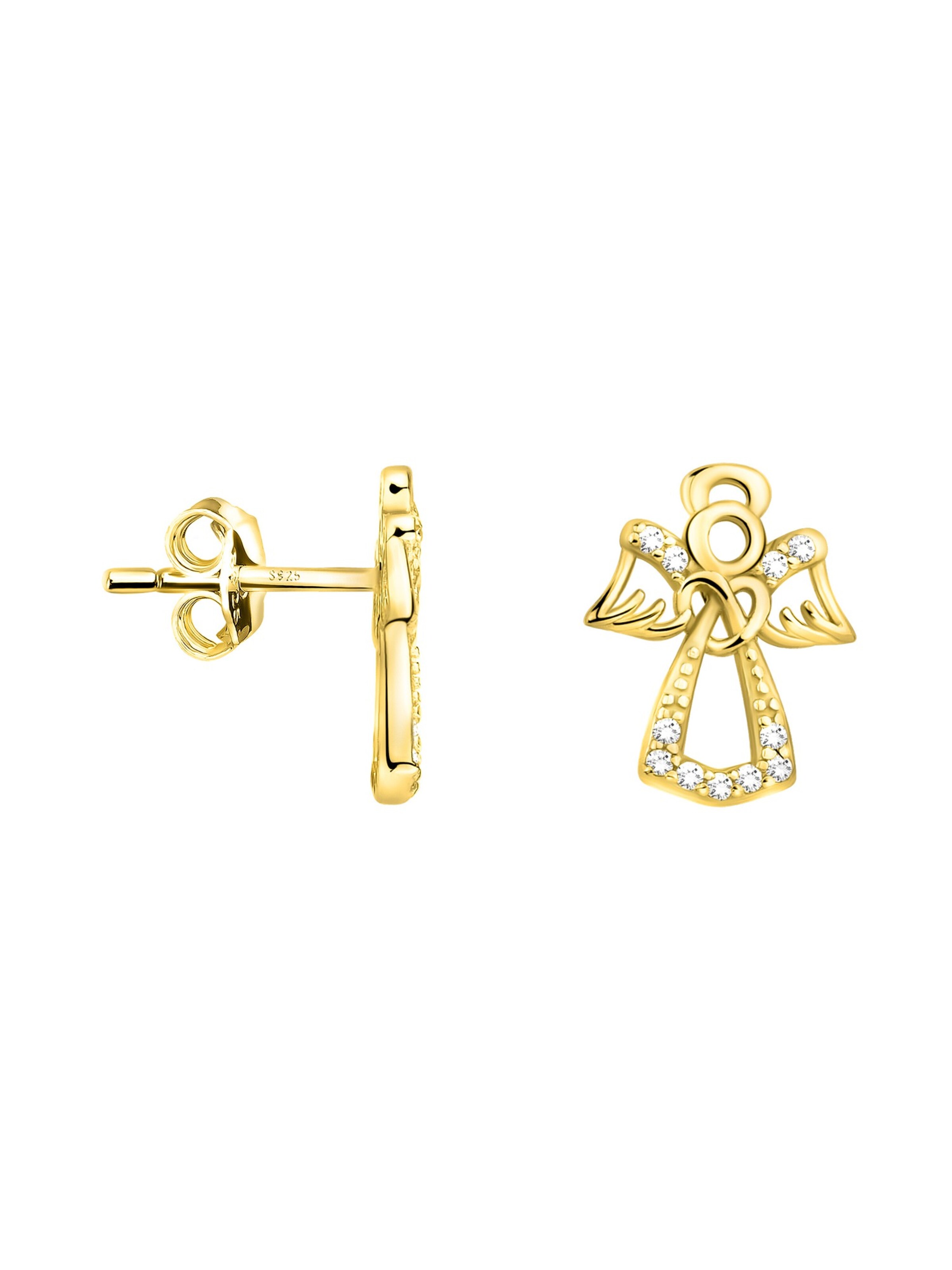 Sofia Milani Ohrringe 'Angel'‌‌ in Gold: Vorderseite