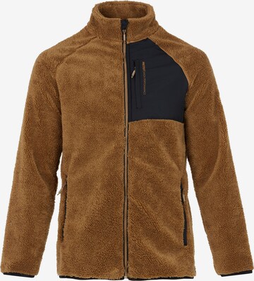 PROTEST Fleece Jacket 'PRTRAMOND' in Brown: front