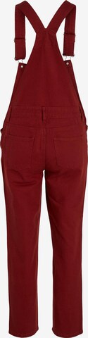 VILA Regular Jean Overalls 'KATTY' in Red