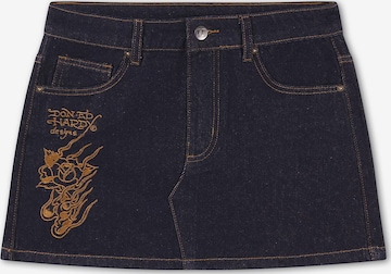 Fustă de la Ed Hardy pe albastru: față