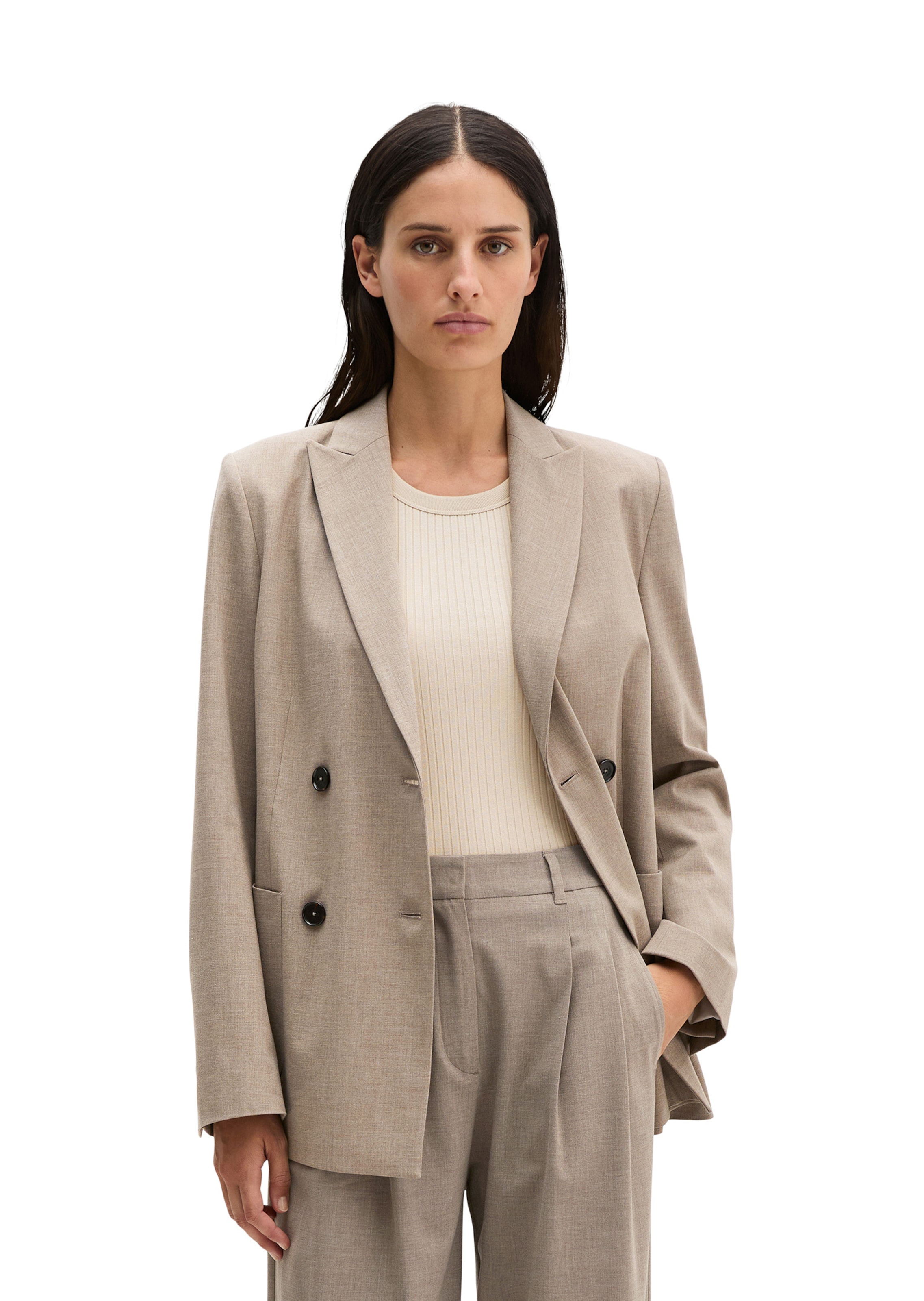 Marc O'Polo Blazer in Brown: front