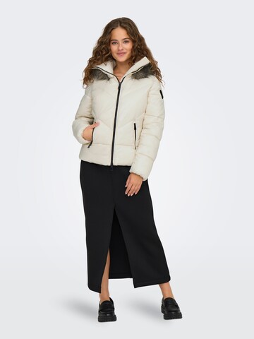 ONLY Winterjas 'ONLFever' in Beige