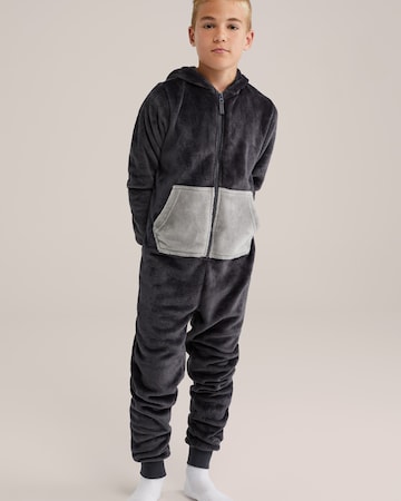 WE Fashion Пижама в Серый: спереди