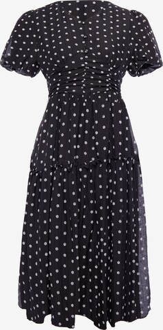 Usha - Vestido em preto: frente