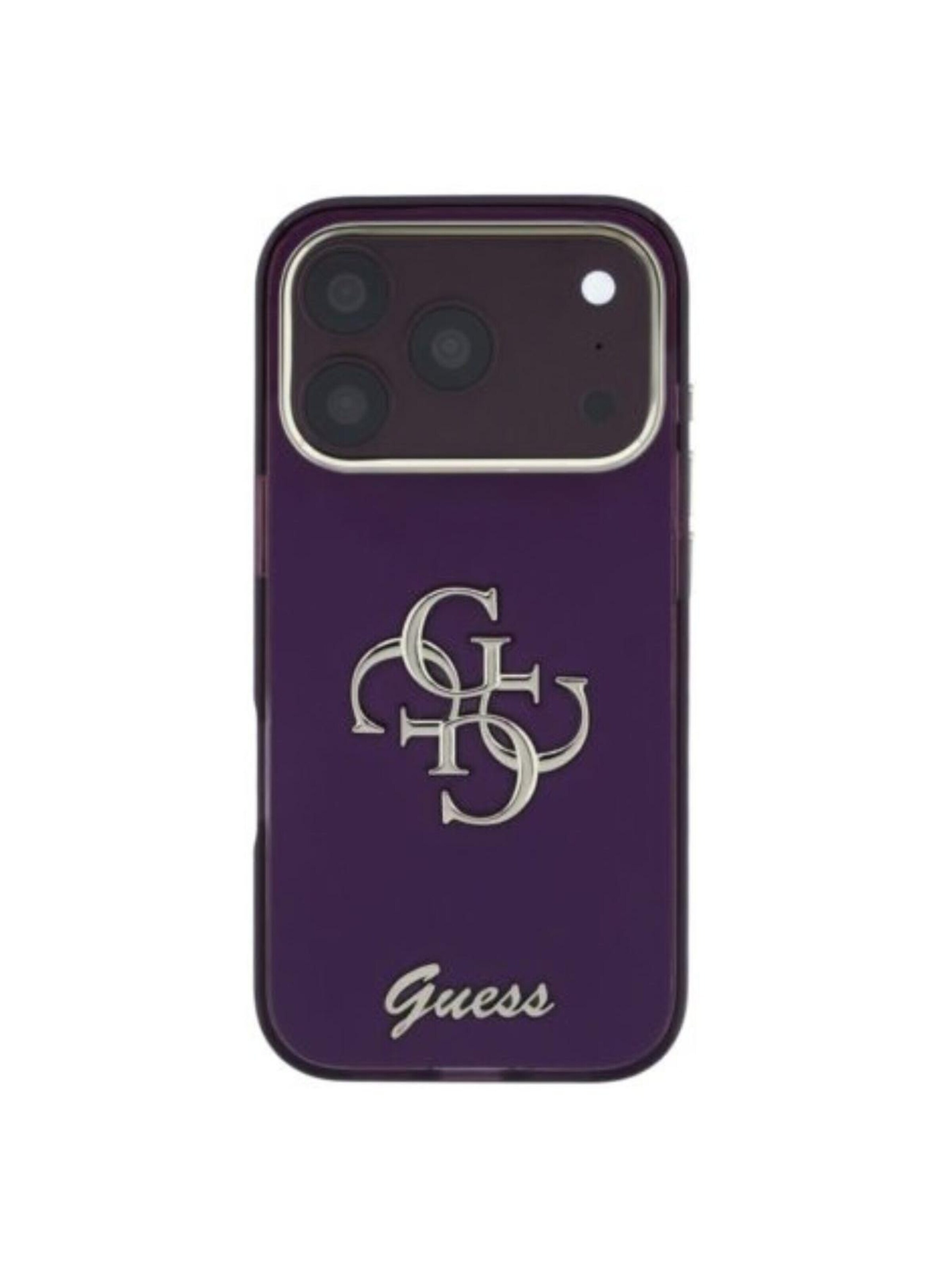 GUESS Smartphonehülle 'Guess IML 4G Script Metal Case for iPhone 18 Pro Max / 17 Pro Max'‌‌‌‌‌‌‌‌‌‌ in Rot: Vorderseite