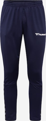 Hummel - Pantalón deportivo en azul: frente