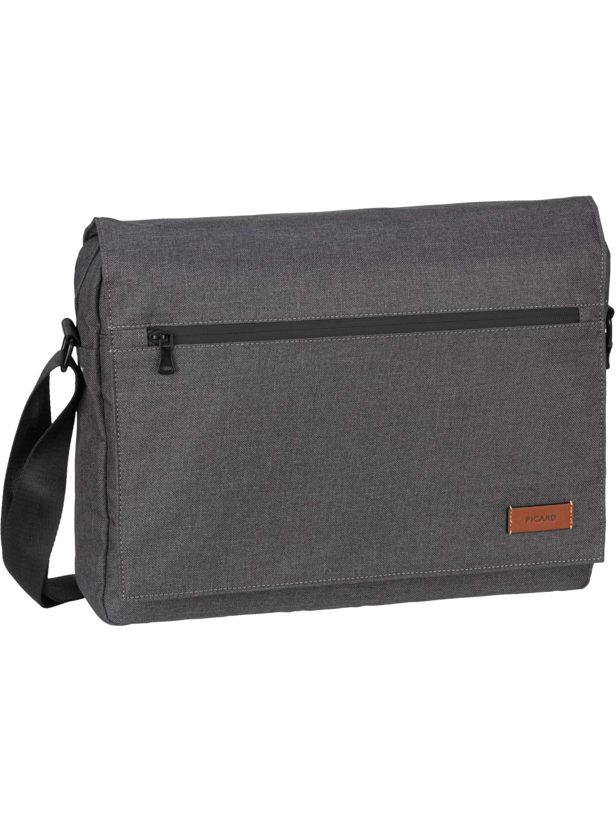 Picard Document Bag in Grey: front