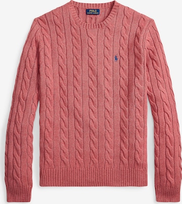 Polo Ralph LaurenRegular Fit Pulover 'Driver' - roza boja: prednji dio