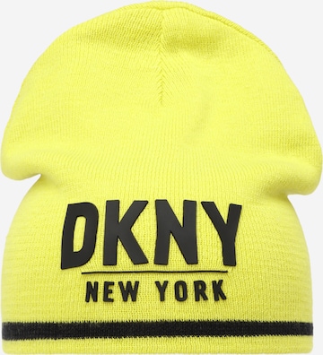 DKNY Beanie in Yellow: front