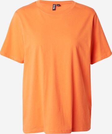 PIECES Shirt 'RIA' in Oranje: voorkant