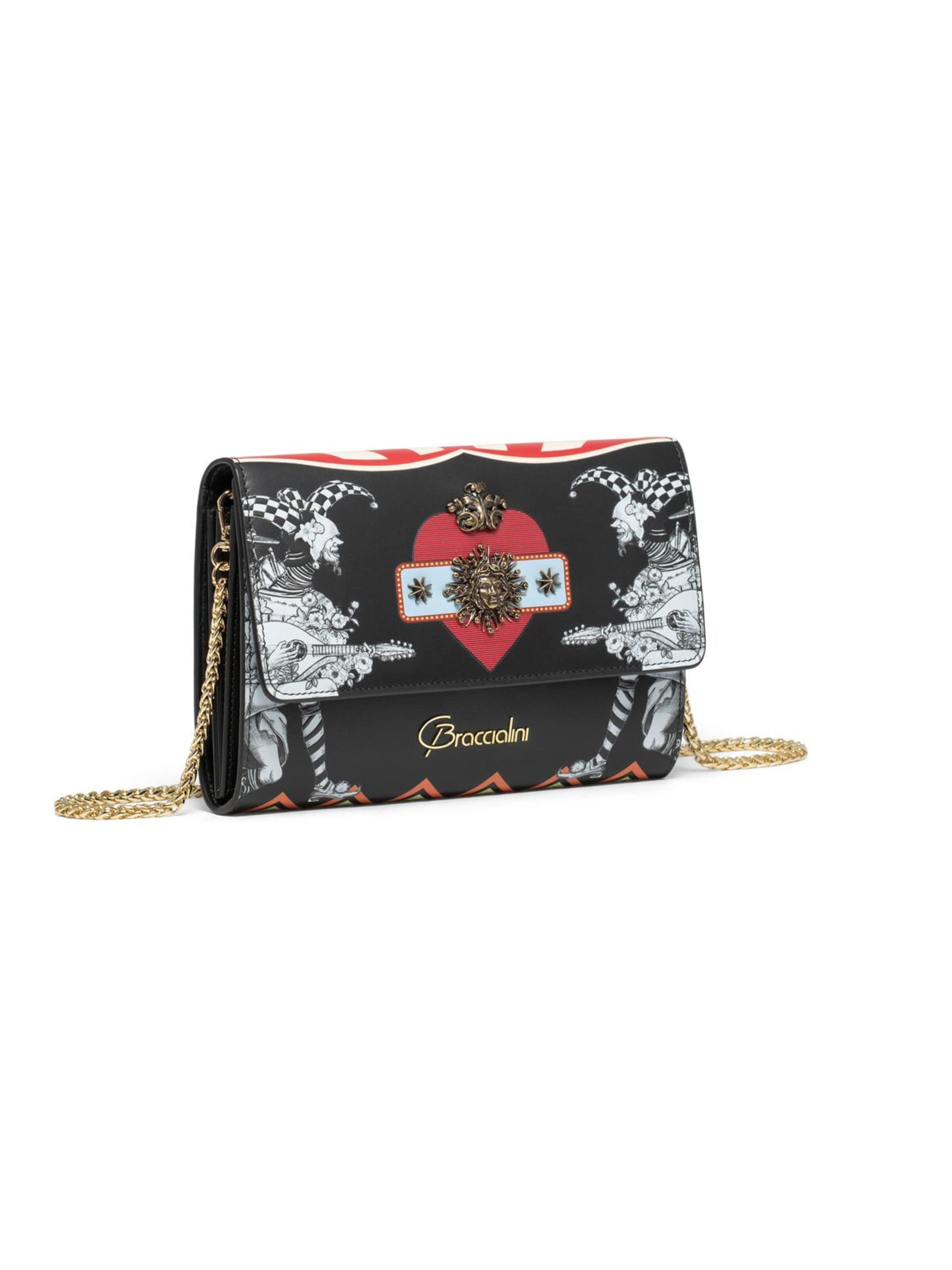Pochette 'Lady Joker' di Braccialini in nero