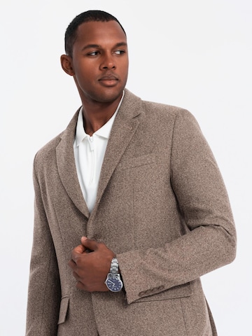 Coupe regular Veste de costume Ombre en beige