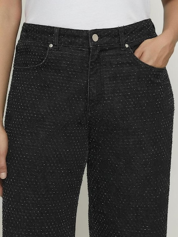 Wide Leg Jean Fiorella Rubino en noir