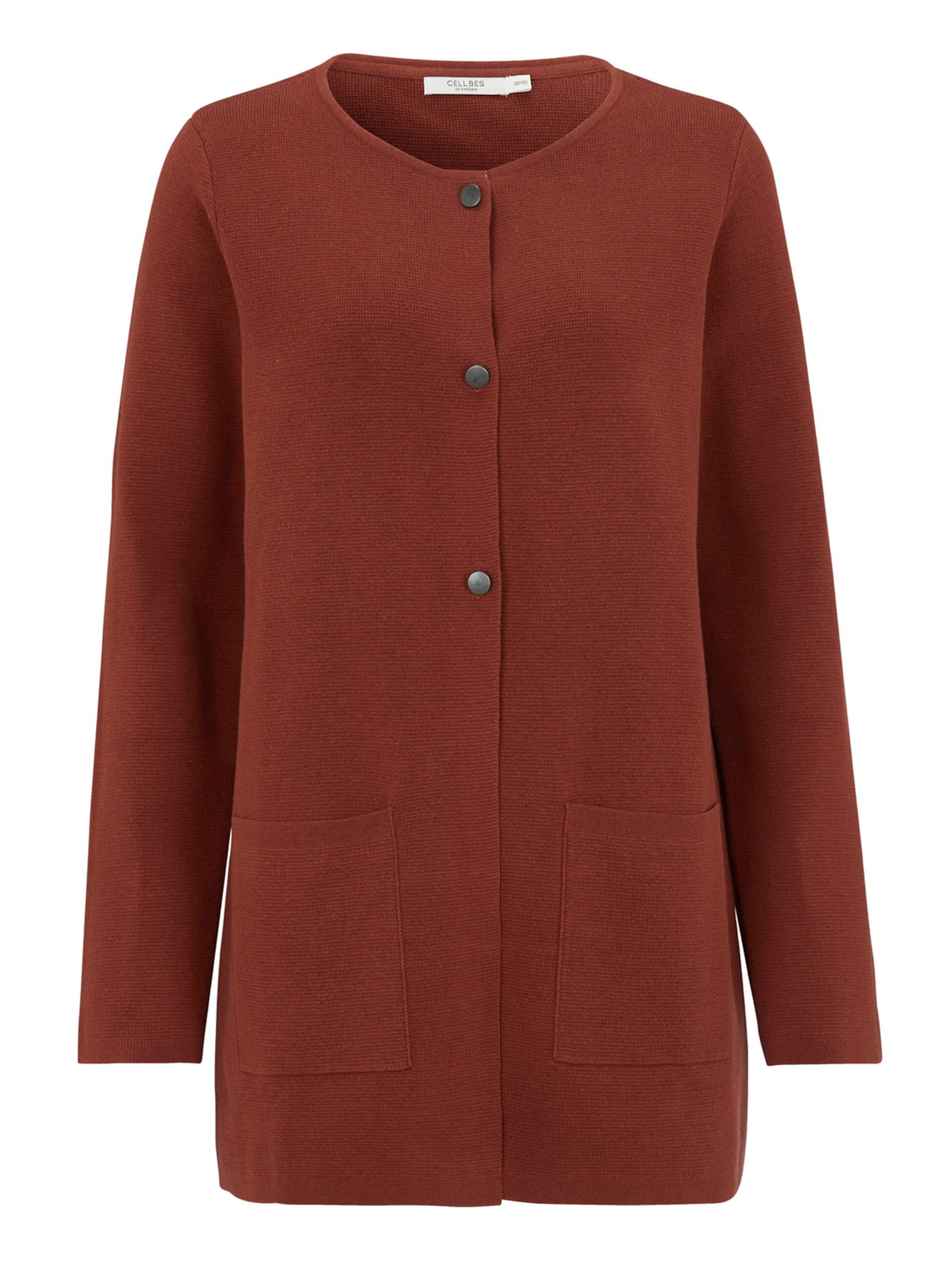 Cellbes of Sweden Strickjacke in Rot: Vorderseite