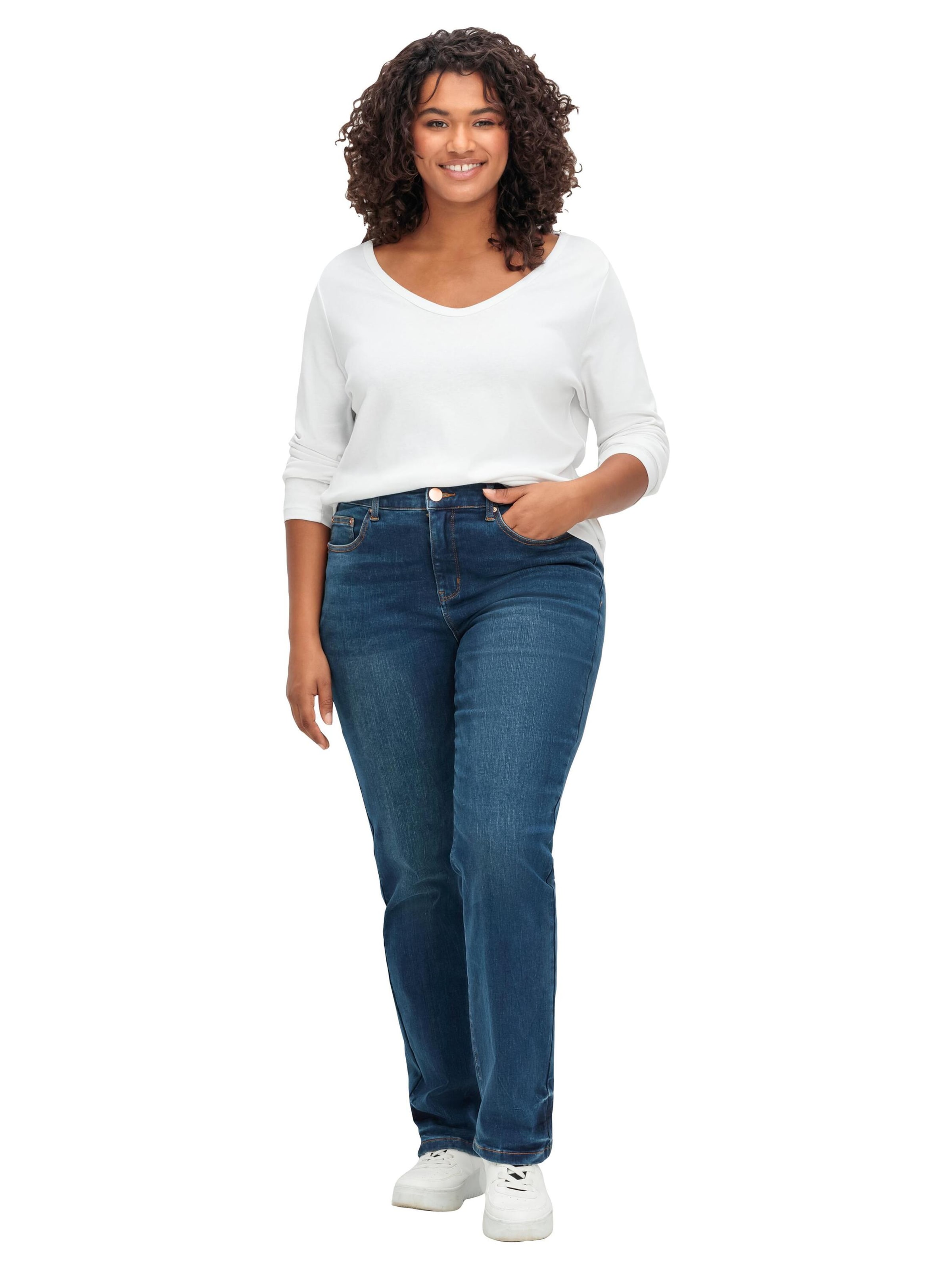 regular Jeans di SHEEGO in blu