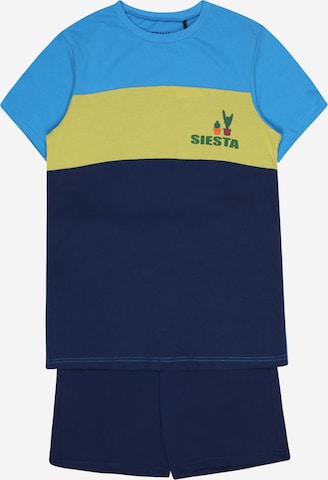 SCHIESSER - Pijama em azul: frente