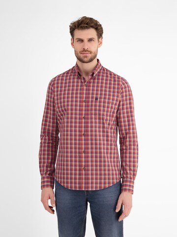 LERROS Regular fit Overhemd in Rood: voorkant