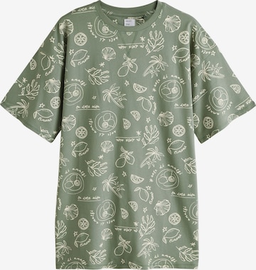 žalia Next Pižaminiai marškinėliai: priekis