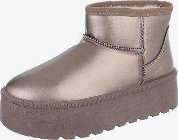 Ital-Design Boots in Bronze: front