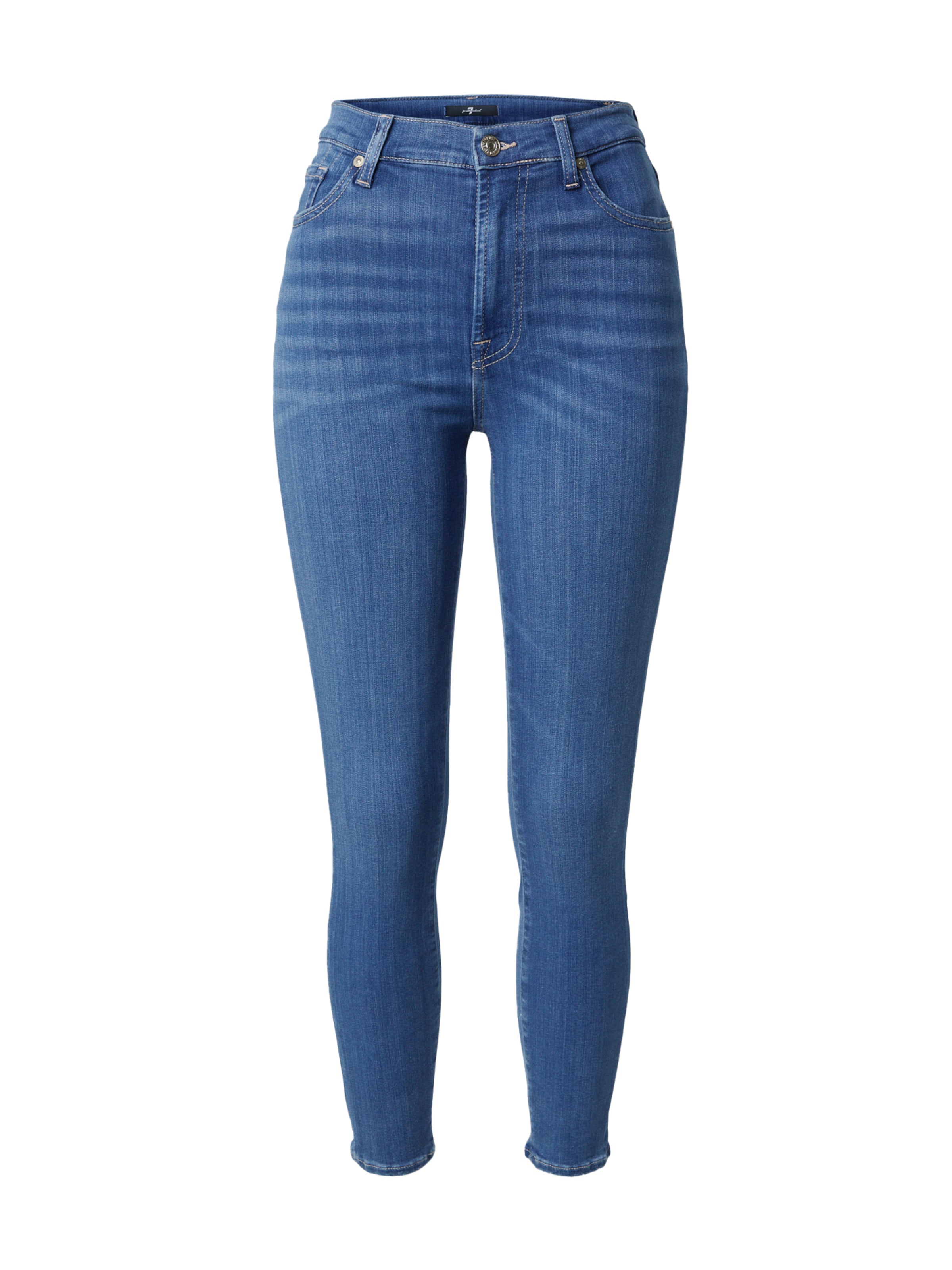 7 for all mankind Skinny Jeans in Blue: front
