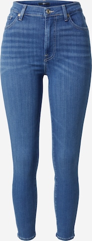 7 for all mankind Skinny Jeans in Blue: front