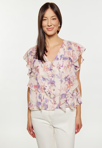 Usha Blouse in Beige: voorkant