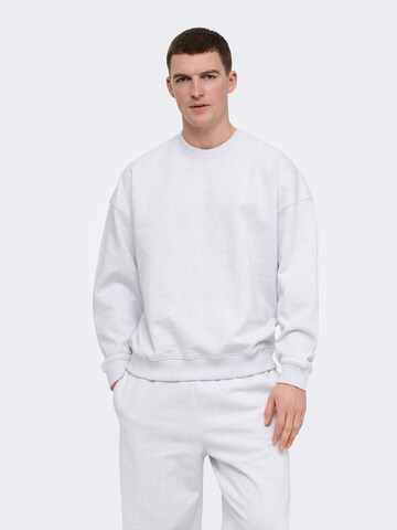 Only & Sons Sweatshirt 'ONSLucas' in Grijs: voorkant
