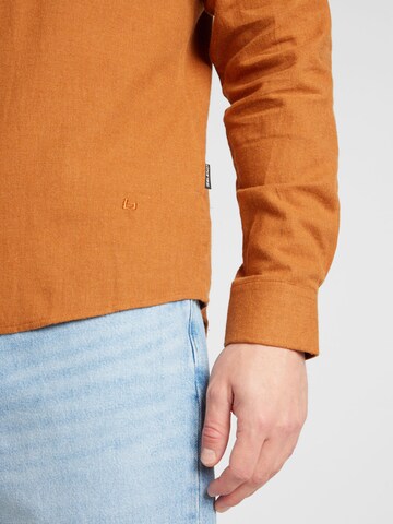 BLEND Regular fit Button Up Shirt in Orange