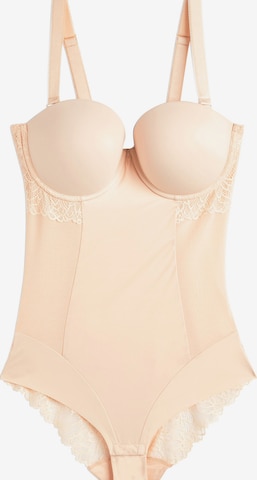 Next Muotoileva body värissä beige: etupuoli