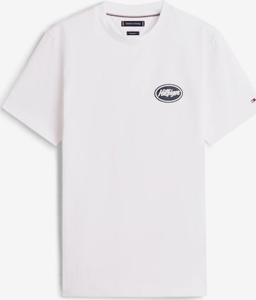 Tricou 'SERVICE STATION' de la TOMMY HILFIGER pe bej: față