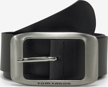 TOM TAILOR Belt 'Amy' in Black: front