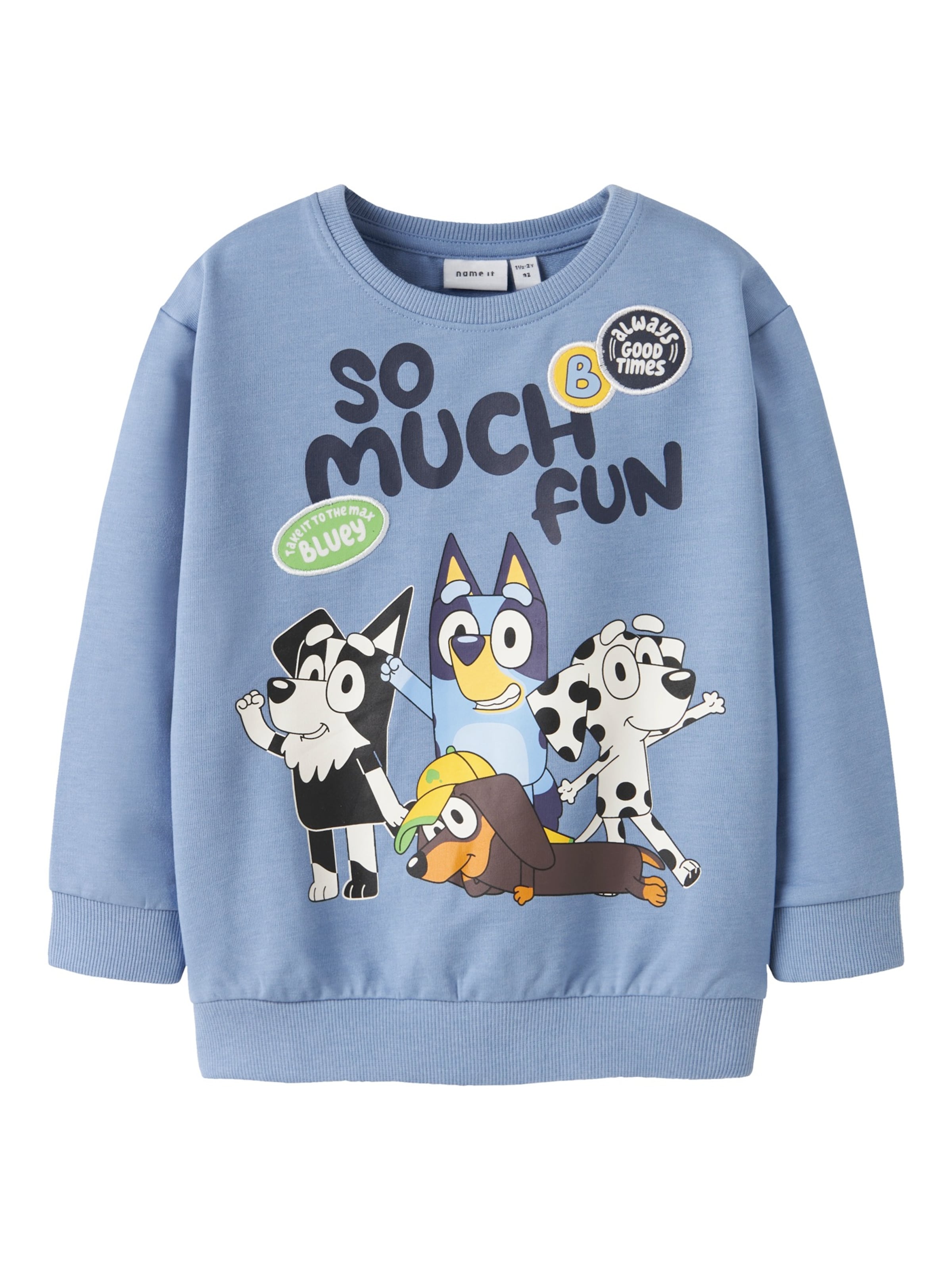 NAME IT Μπλούζα φούτερ 'NMMJared' σε μπλε: μπροστά