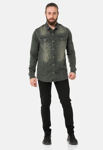 CIPO & BAXX Regular fit Overhemd in Bruin