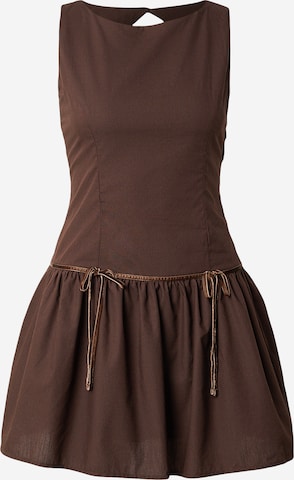HOLLISTER Mekko värissä ruskea: etupuoli