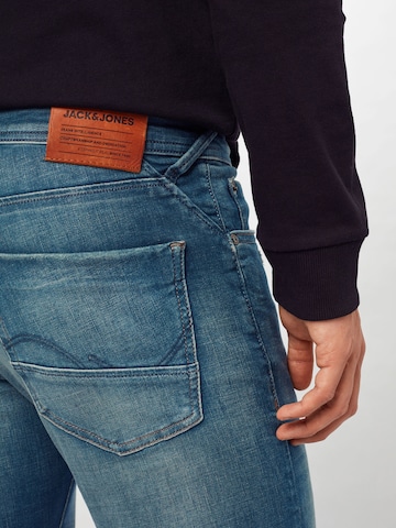 JACK & JONES Slimfit Jeans 'Glenn' i blå