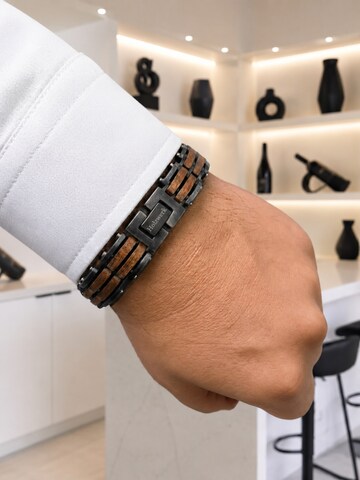 Holzwerk - Pulsera 'FELDSEE' en gris
