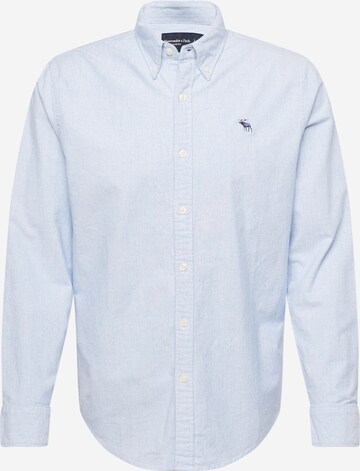 Abercrombie & Fitch Regular fit Button Up Shirt in Blue: front