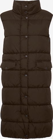 b.young Bodywarmer 'Bybomina' in Bruin: voorkant