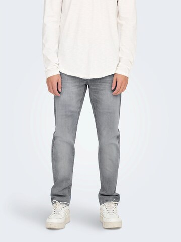 Only & Sons Regular Jeans 'ONSWEFT' in Grey: front