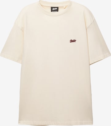 Pull&Bear Shirt 'STWD' in Beige: front