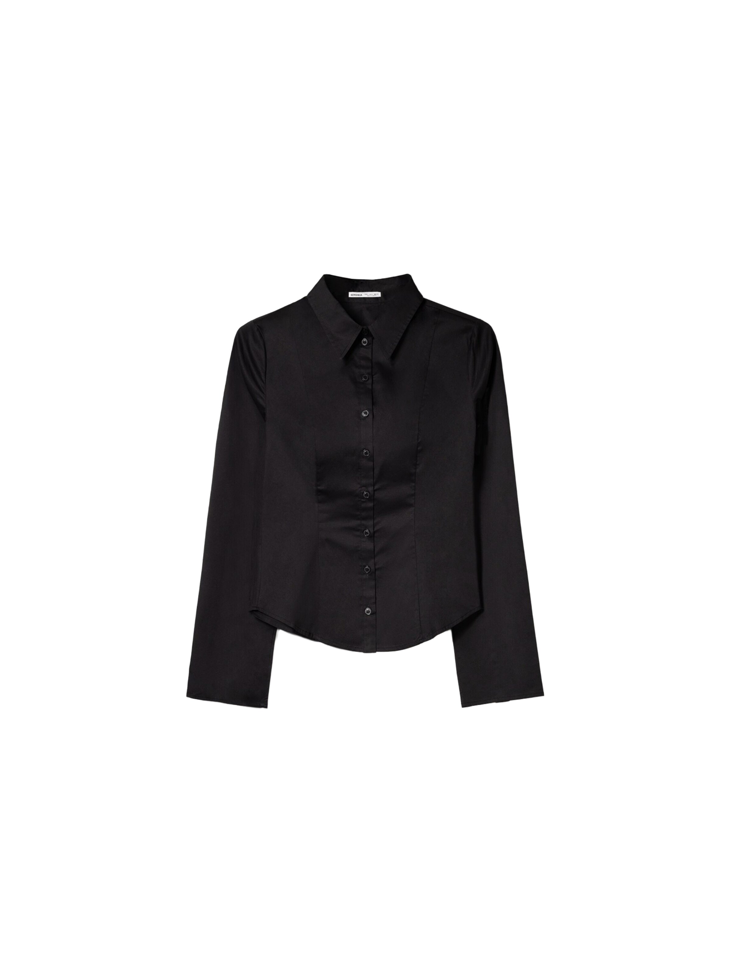 Bershka Blouse in Black: front