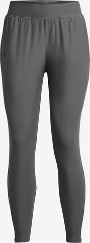 UNDER ARMOUR Skinny Sportbroek 'Qualifier Elite' in Grijs: voorkant