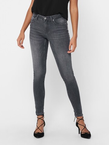 Skinny Jean 'Kendell' ONLY en gris : devant